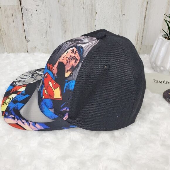 DC Comics Superman Snapback Cap Black - Picture 2 of 6